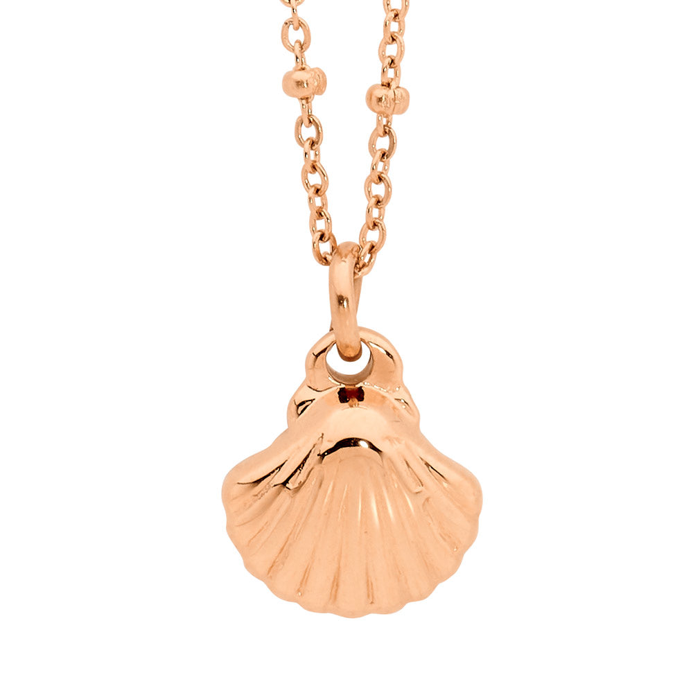 Shell Pendant On 40+5Cm Ball Feature Chain