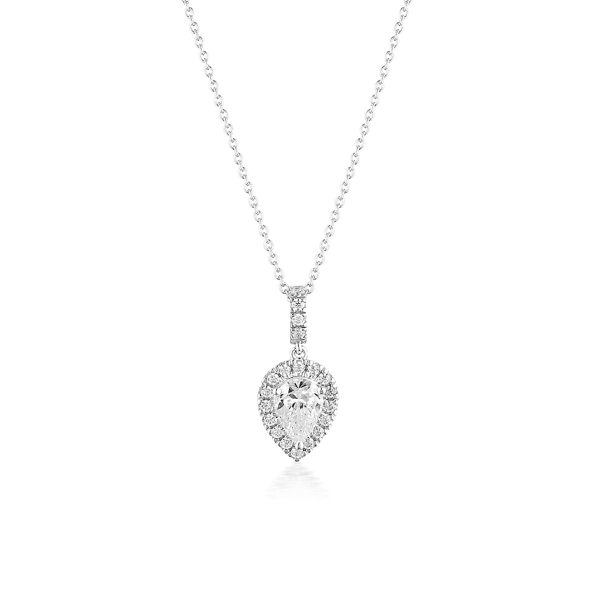 Georgini Luxe Rodioum Plated Cubic Zirconia Pendant