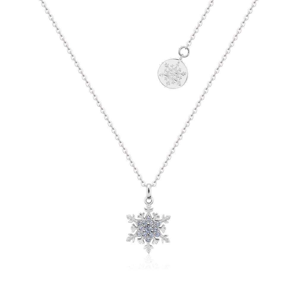 Sterling Silver Frozen Elsa Snowflake Necklace