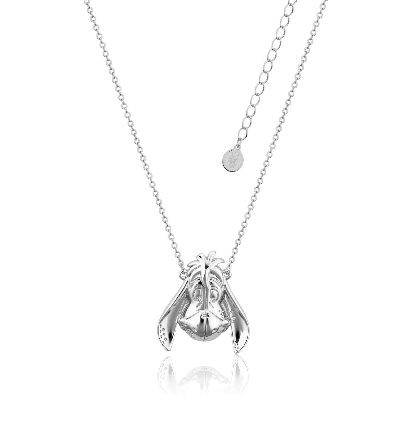 Disney Couture White Gold Plated Eyore Pendant