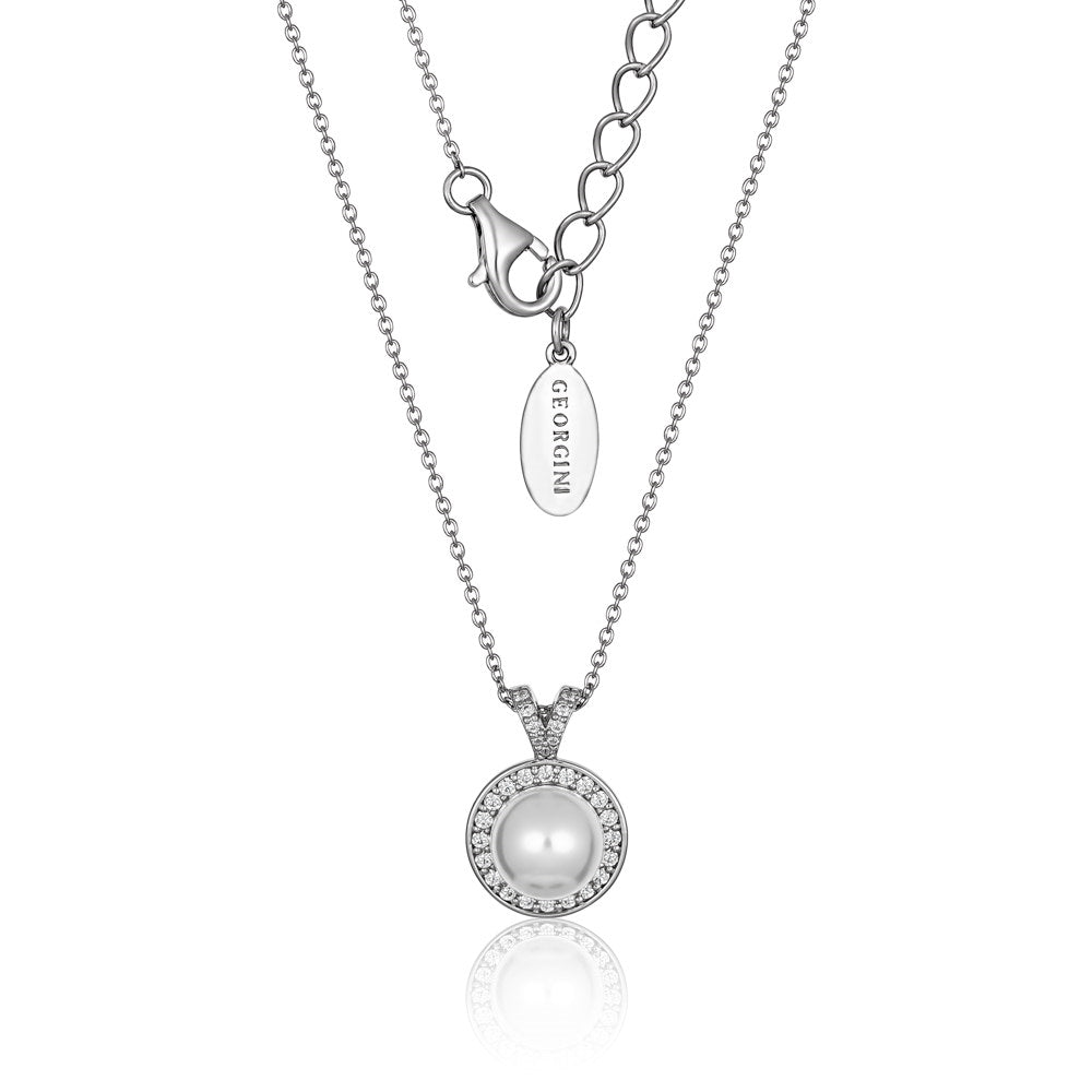 Georgini Heirloom Sterling Silver Rodium Plated Pendant On A Chain