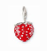 Thomas Sabo Red Enamel Strawberry Charm
