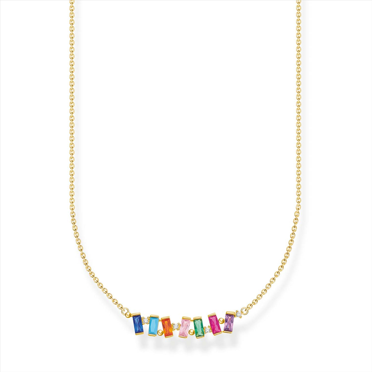Thomas Sabo Yellow Gold Plated Cubic Zirconia Necklace