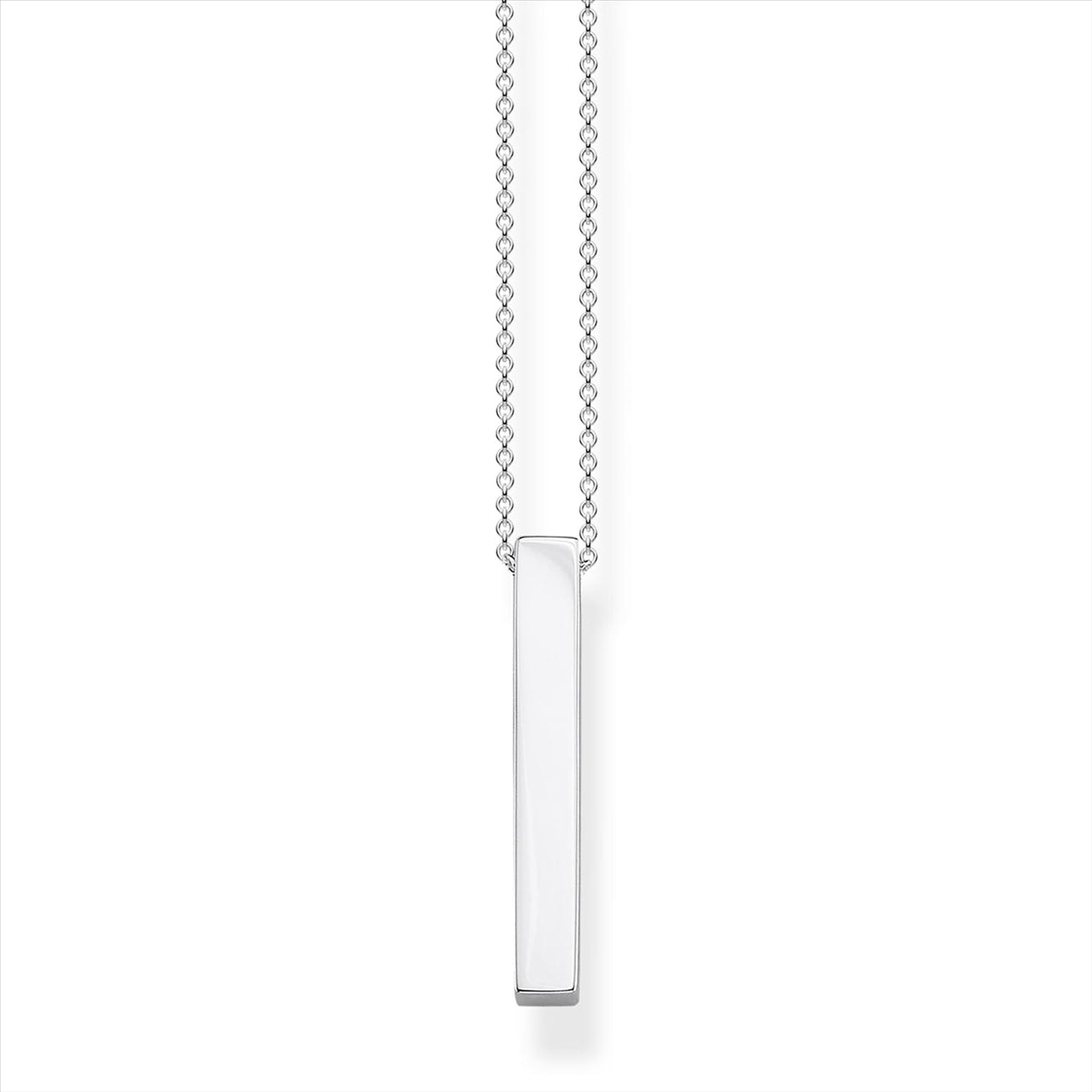 Thomas Sabo Silver Engravable Bar Necklace