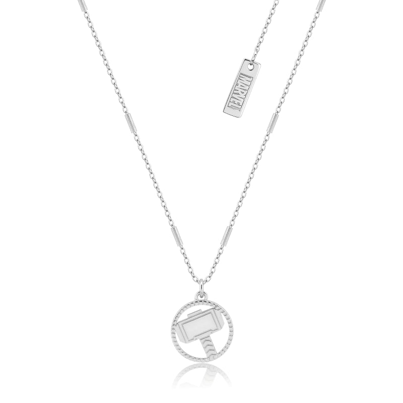 Disney Couture Sterling Silver Thor Hammer Necklace