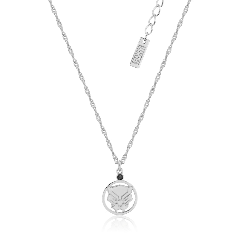 Disney Couture Sterling Silver Black Panther Necklace