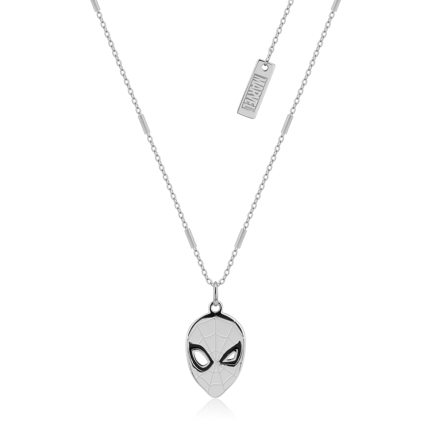 Disney Couture White Gold Plated Spiderman Necklace