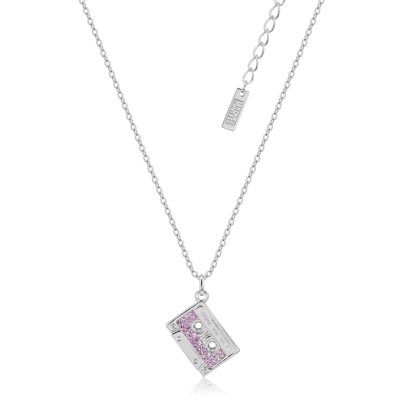 Disney Couture White Gold Plated Cosmic Tape Necklace