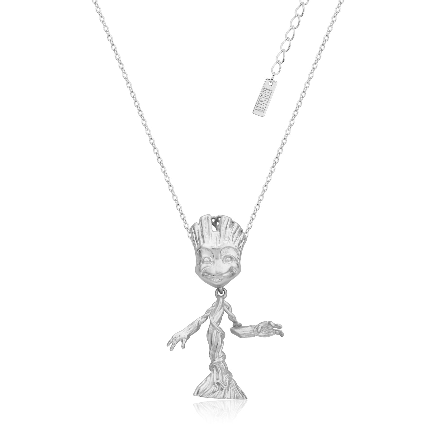 Disney Couture White Gold Plated Groot Necklace