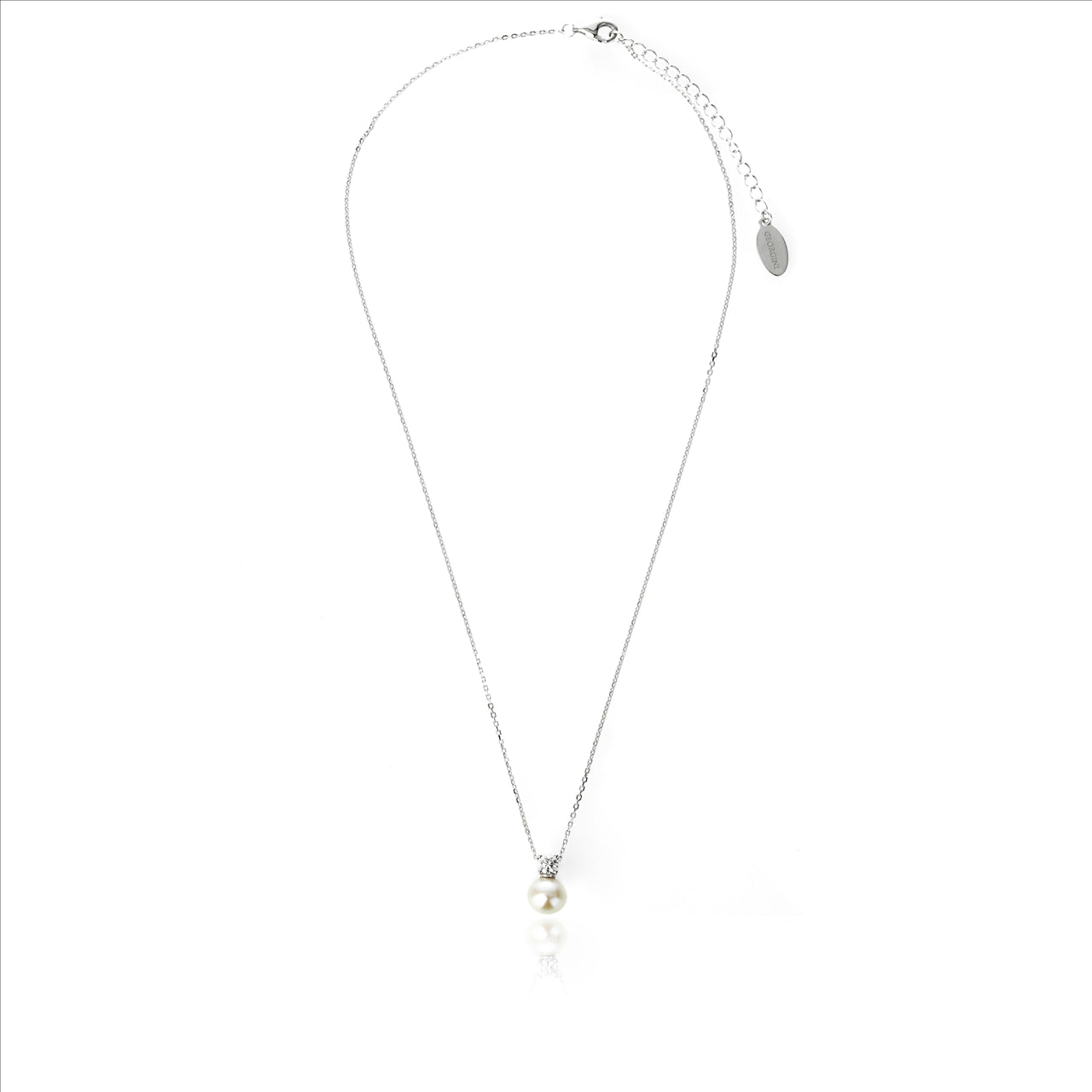 Georgini Ocean Noosa Fresh Water Pearl Silver Rodium Plated Necklace