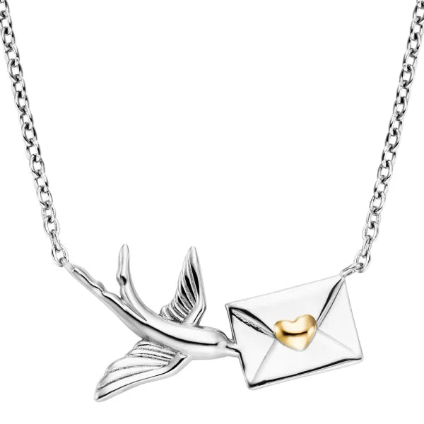 Engelsrufer Ss/Rp Swallow Love Letter Necklace