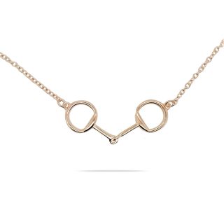 McJ Pendant S/S & Chain Rgp Snaffle Bt
