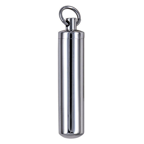 St Steel Cylinder Memorial Pendant
