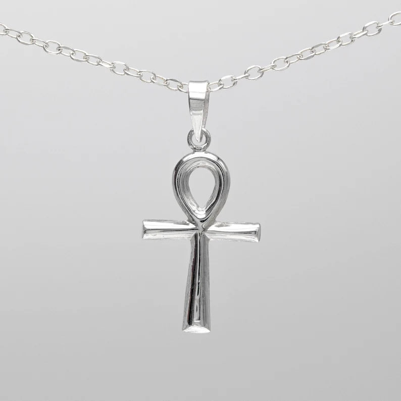 SILVER Ank Pendant 45Mmx20mm