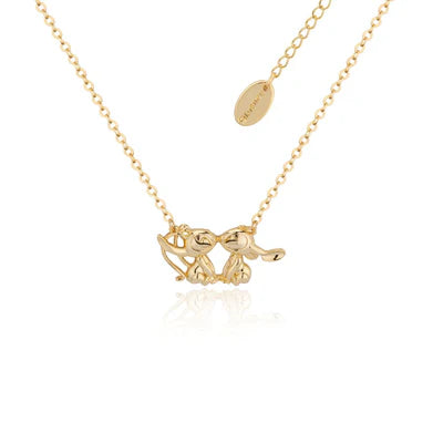 Disney Angel & Stitch Necklace14k yellow or white gold plated