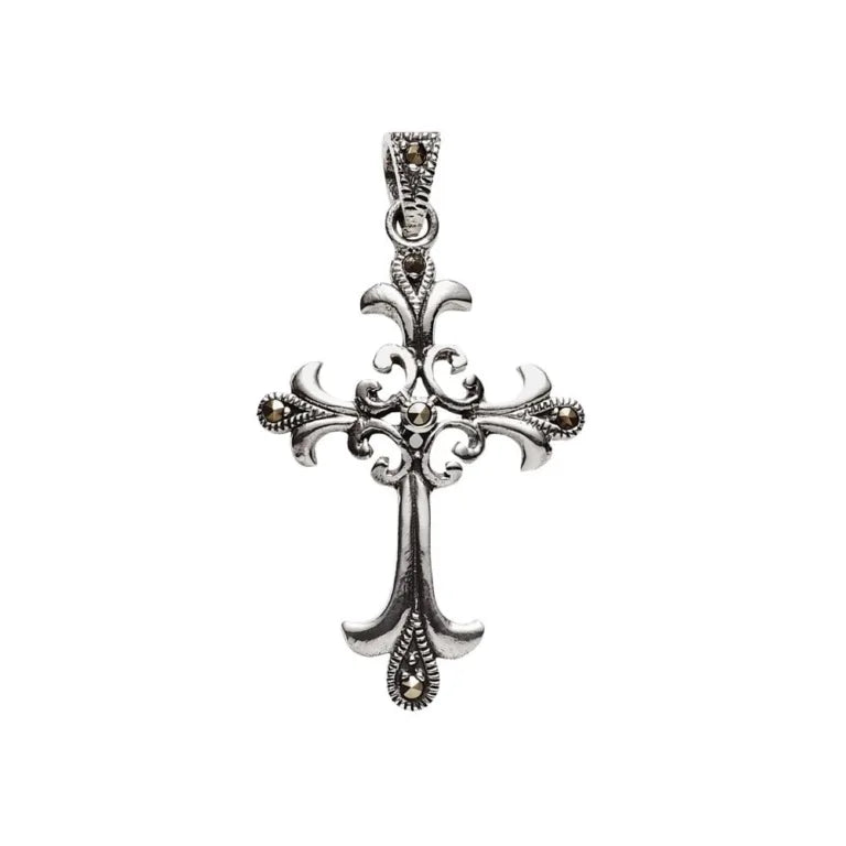 Silver Marcasite Cross