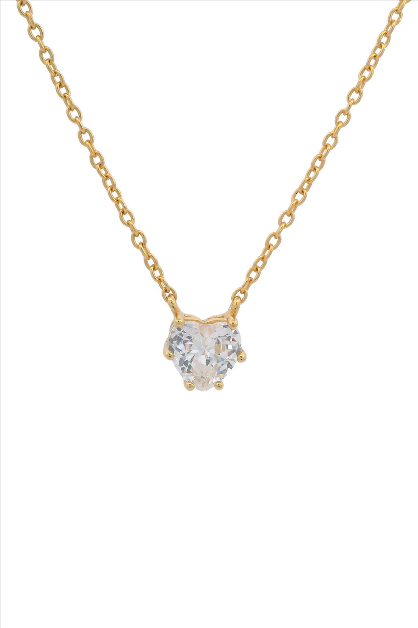 Georgini Midnight Velvet Baby Heart Necklcae Gold