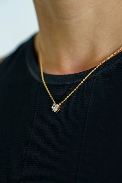 Georgini Midnight Velvet Baby Heart Necklcae Gold
