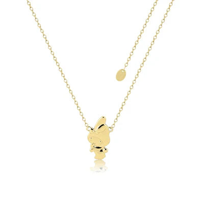 Sterling Silver 925 My Melody Necklace Yellow Gold Plated
