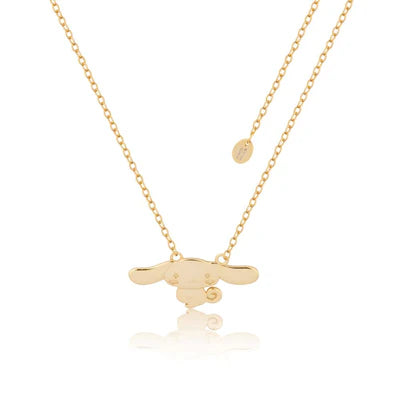 Sterling Silver 925 Cinnamonroll Necklace Yellow Gold Plated