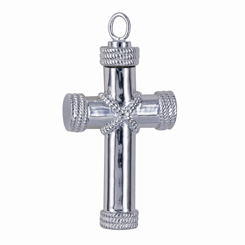 Silver Fancy Cross Memorial Pendant