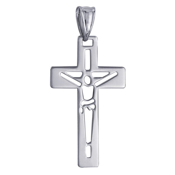 Sterling Silver Cut-Out Crucifex