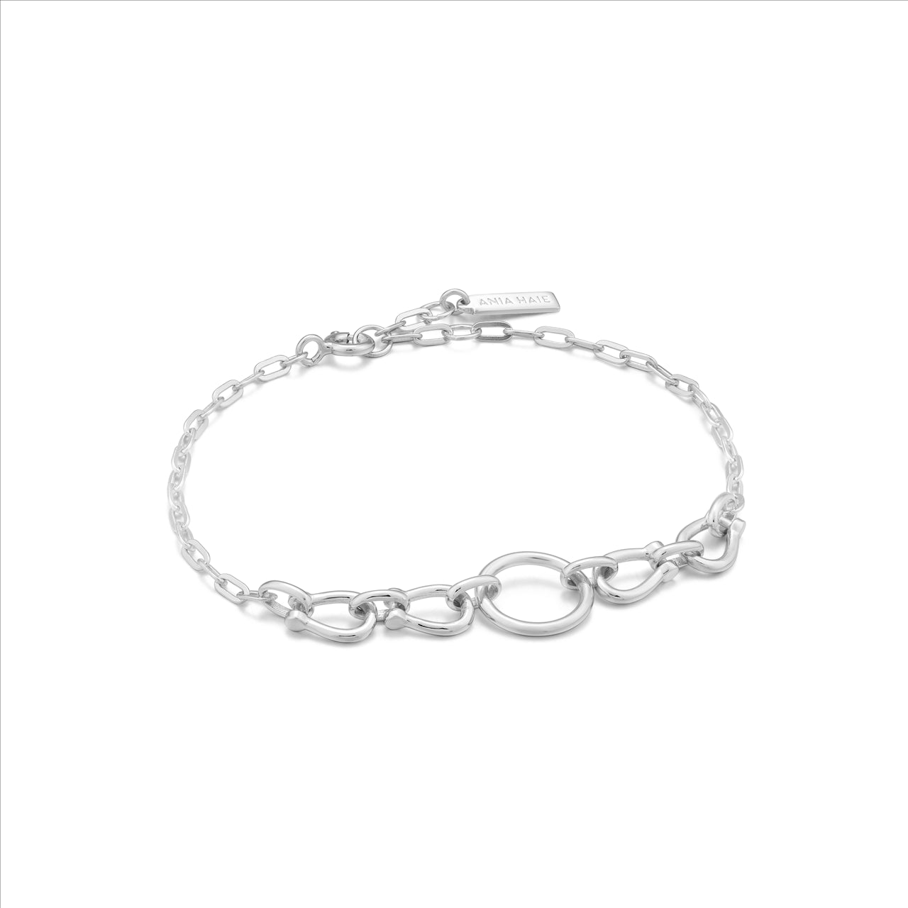 Ania Haie Sterling Silver Horseshoe Ling Bracelet