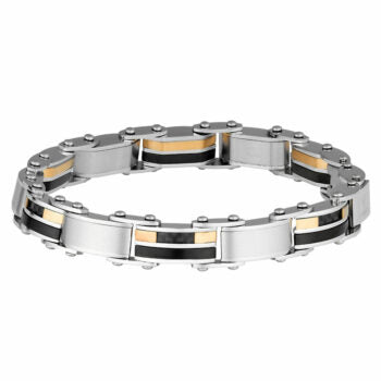 Stainless Steel Mens Double Sided Bracelet