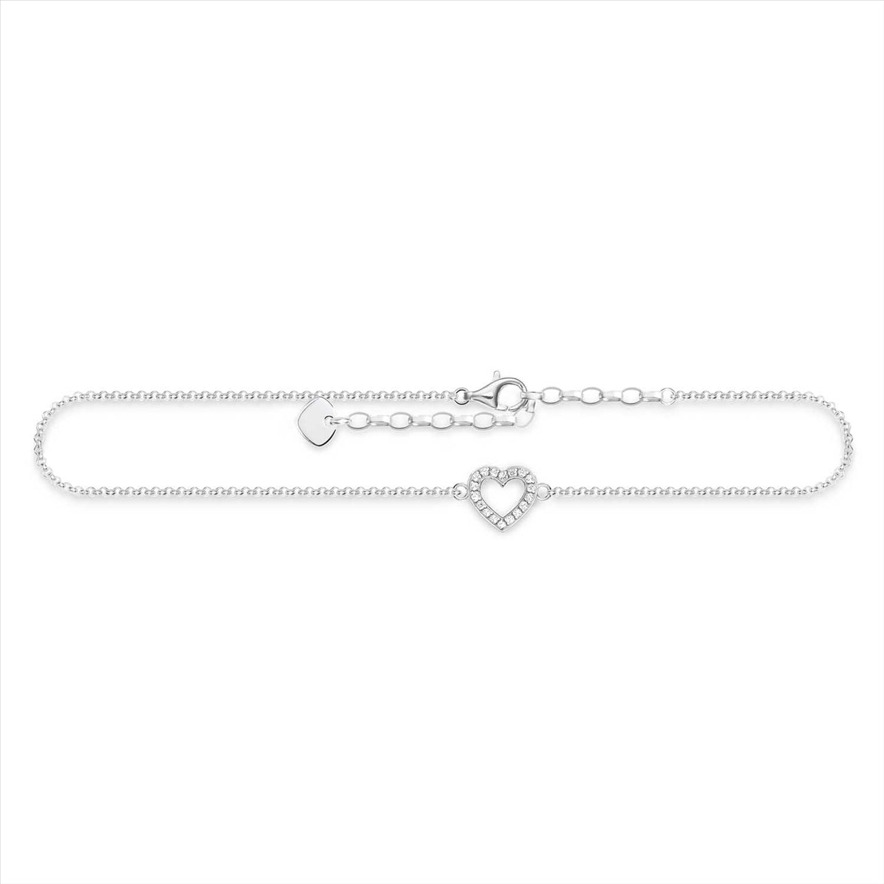 Thomas Sabo Sterling Silver Heart Anklet