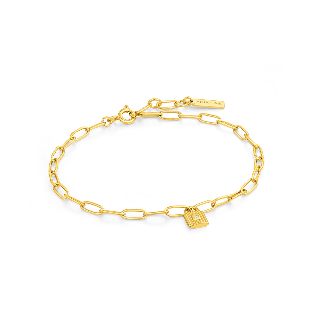 Ania Haie Gold Plated Under Lock &Key Bracelet