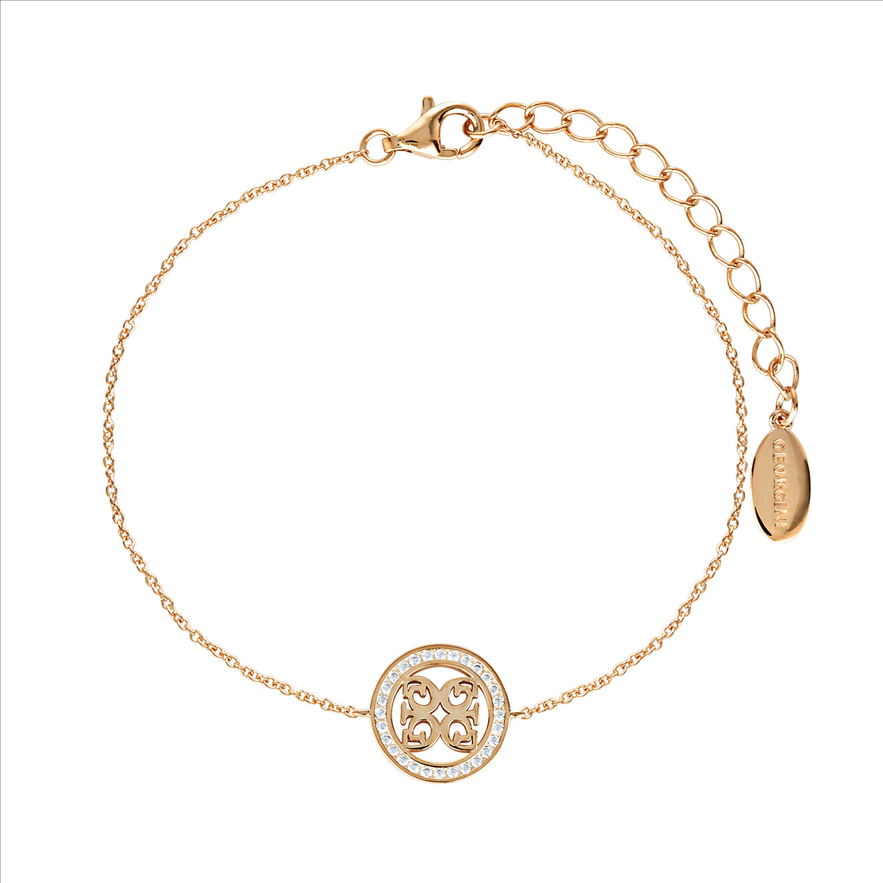 Georgini Rose Gold Plated Medalion Bracelet