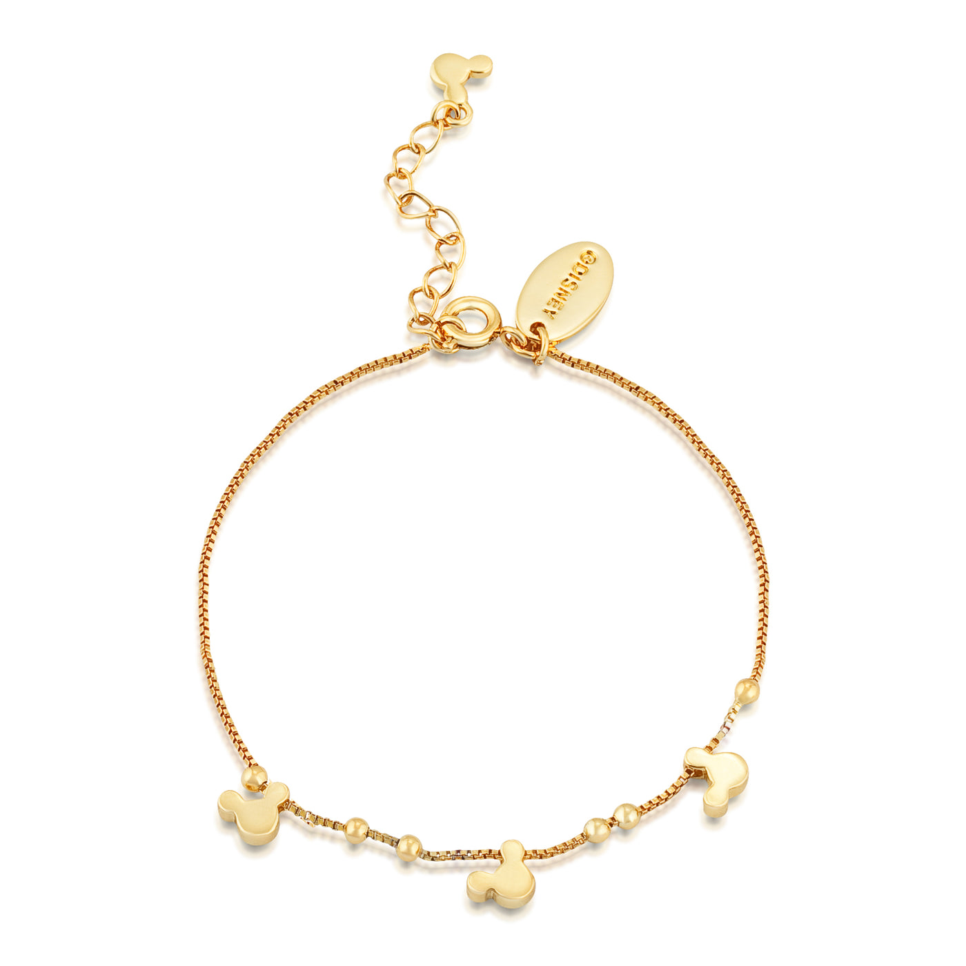 Disney Couture Yellow Gold Plated Minnie Bracelet