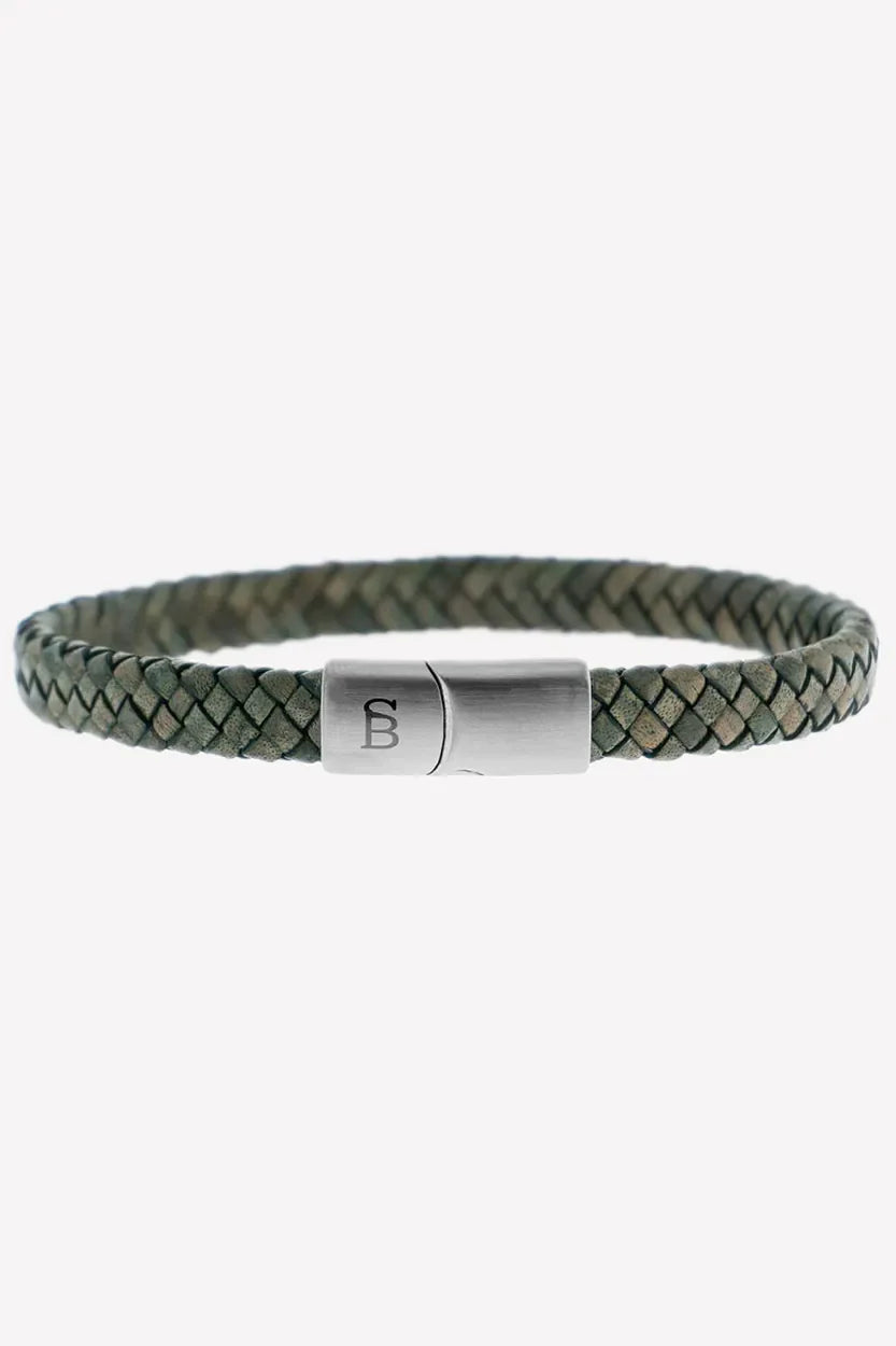 Steel & Barnett Riley Dark Green Bracelet