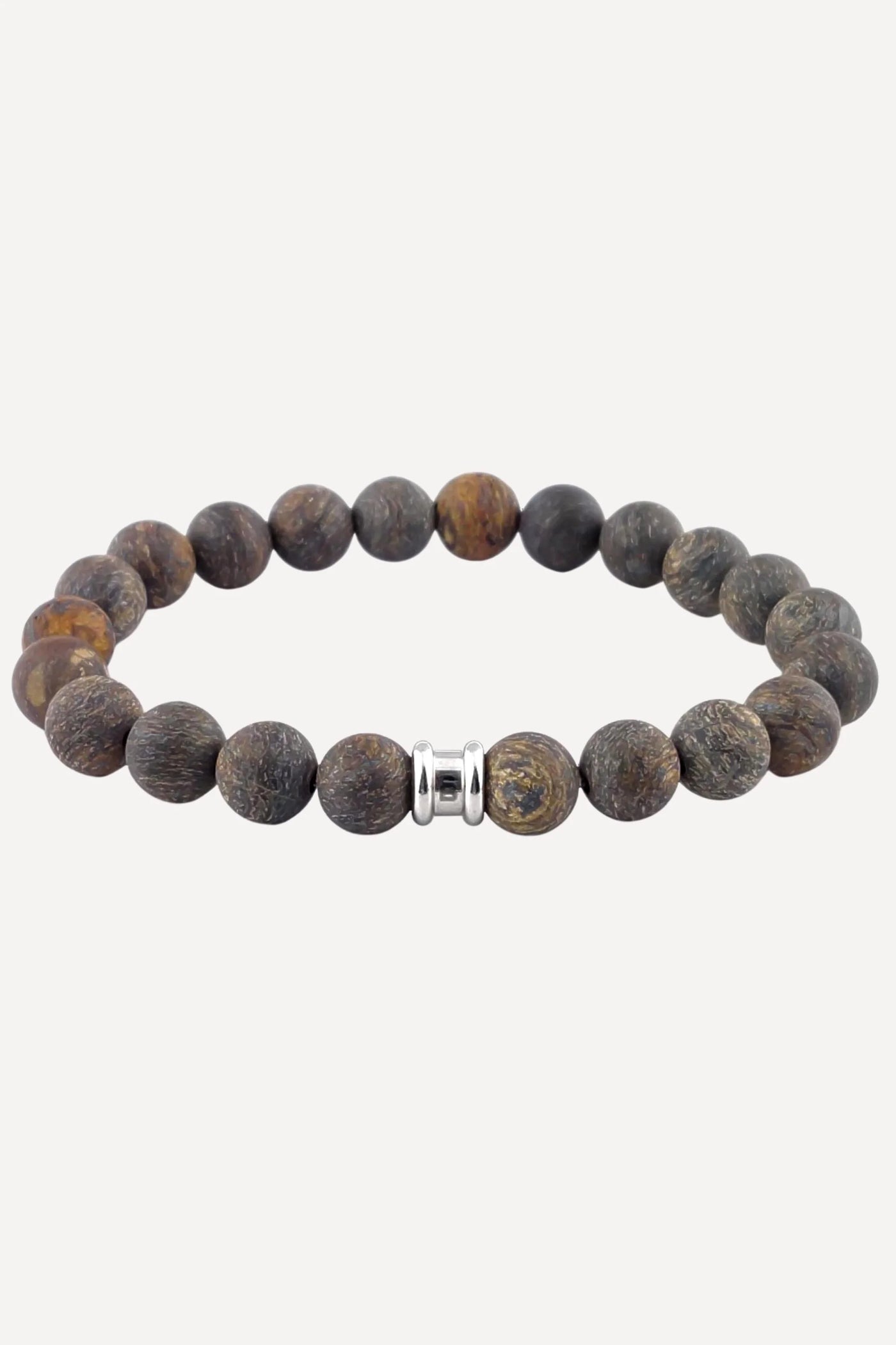 Steel & Barnett Stones Basic Matt Bronzite Bracelet