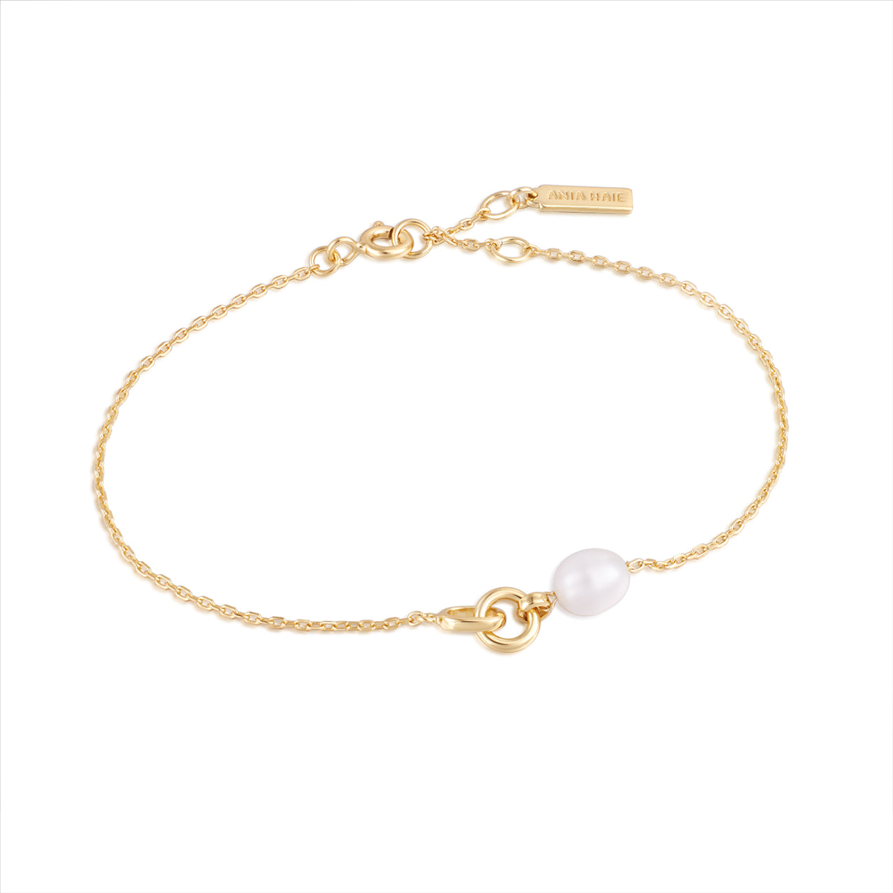 Ania Haie Gold Plated Fresh Water Pearl Bracelet