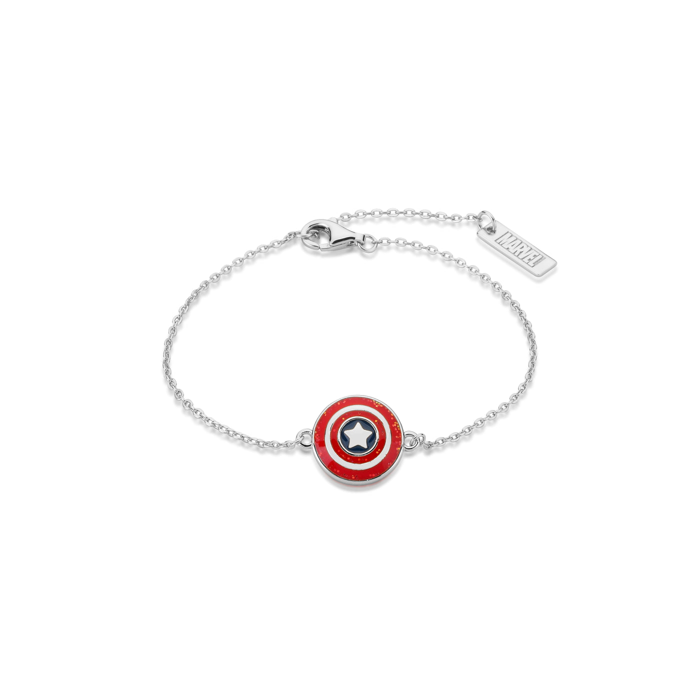 Disney Couture Kingdom Captain America Sterling Silver Bracelet