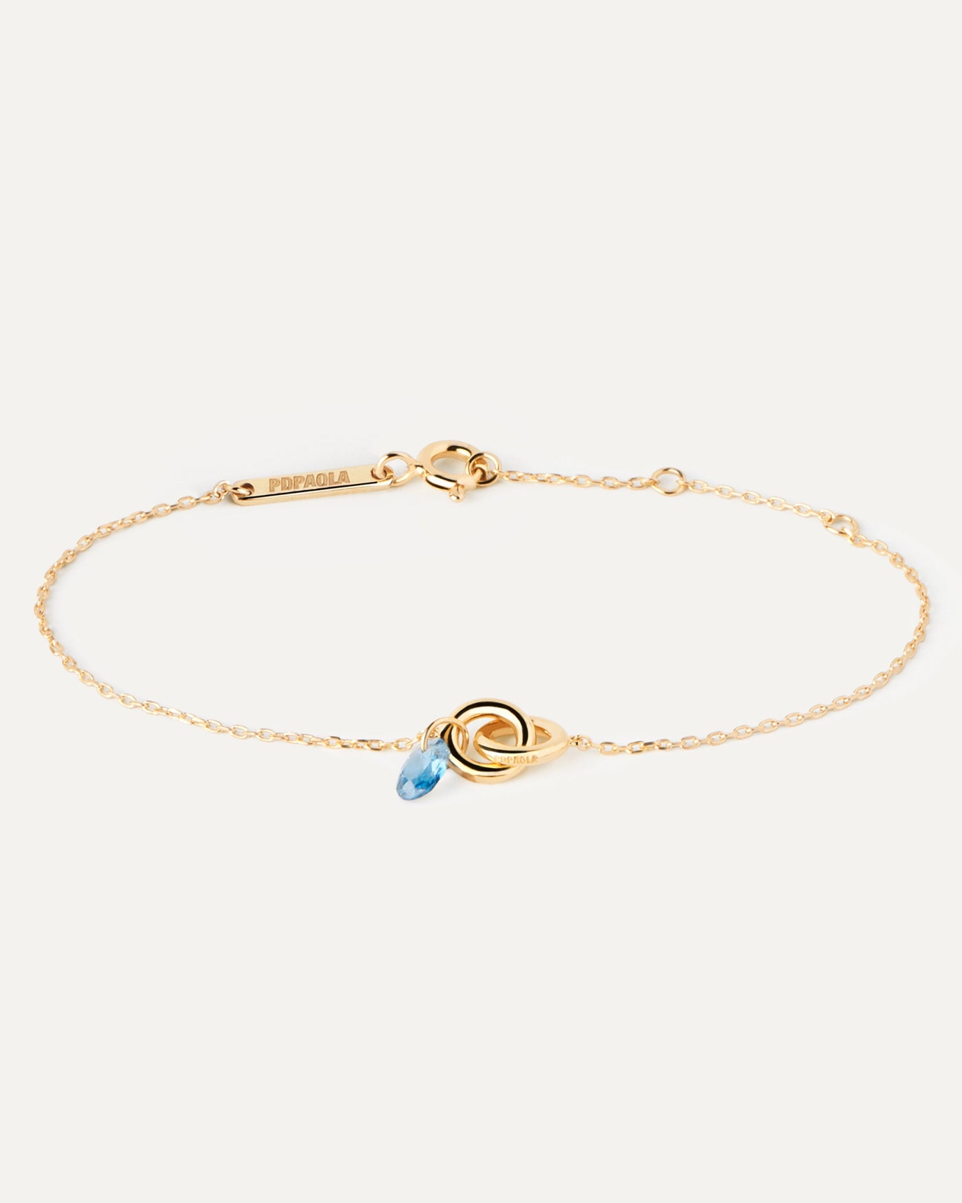 Pdpaola Blue Lily Bracelet 18Ct Yg Plated