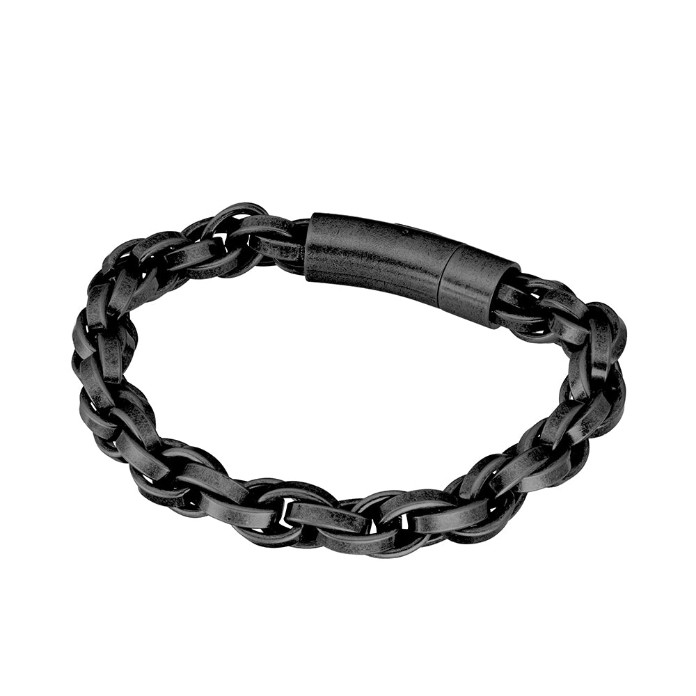 Blaze stainless steel men’s chain link bracelet