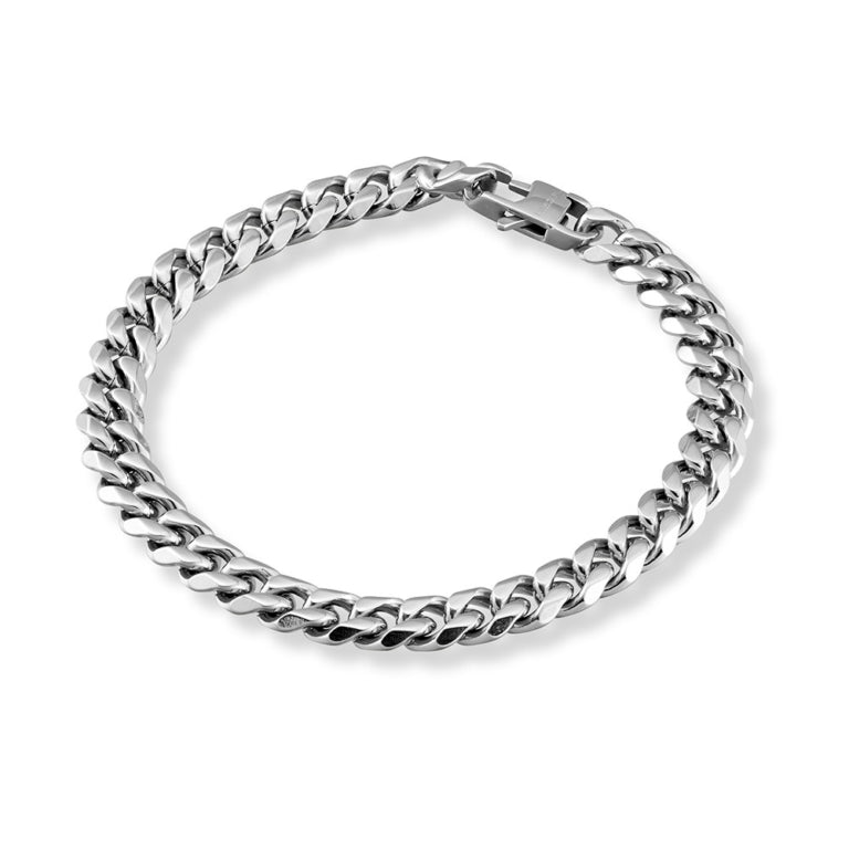 Blaze Stls Mens Cuban Link Bracelet 21-22cm