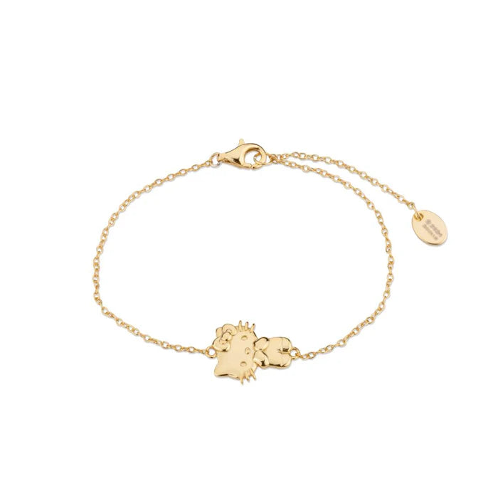 Sterling silver 925 Hellow Kitty Bracelet Yellow gold plated