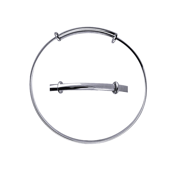 Sterling Silver Childs Plain Expanding Bangle