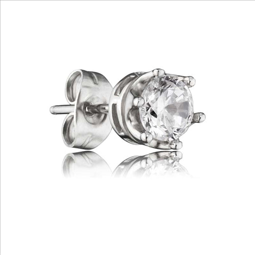 Save Brave Single Cubic Zirconia Stud