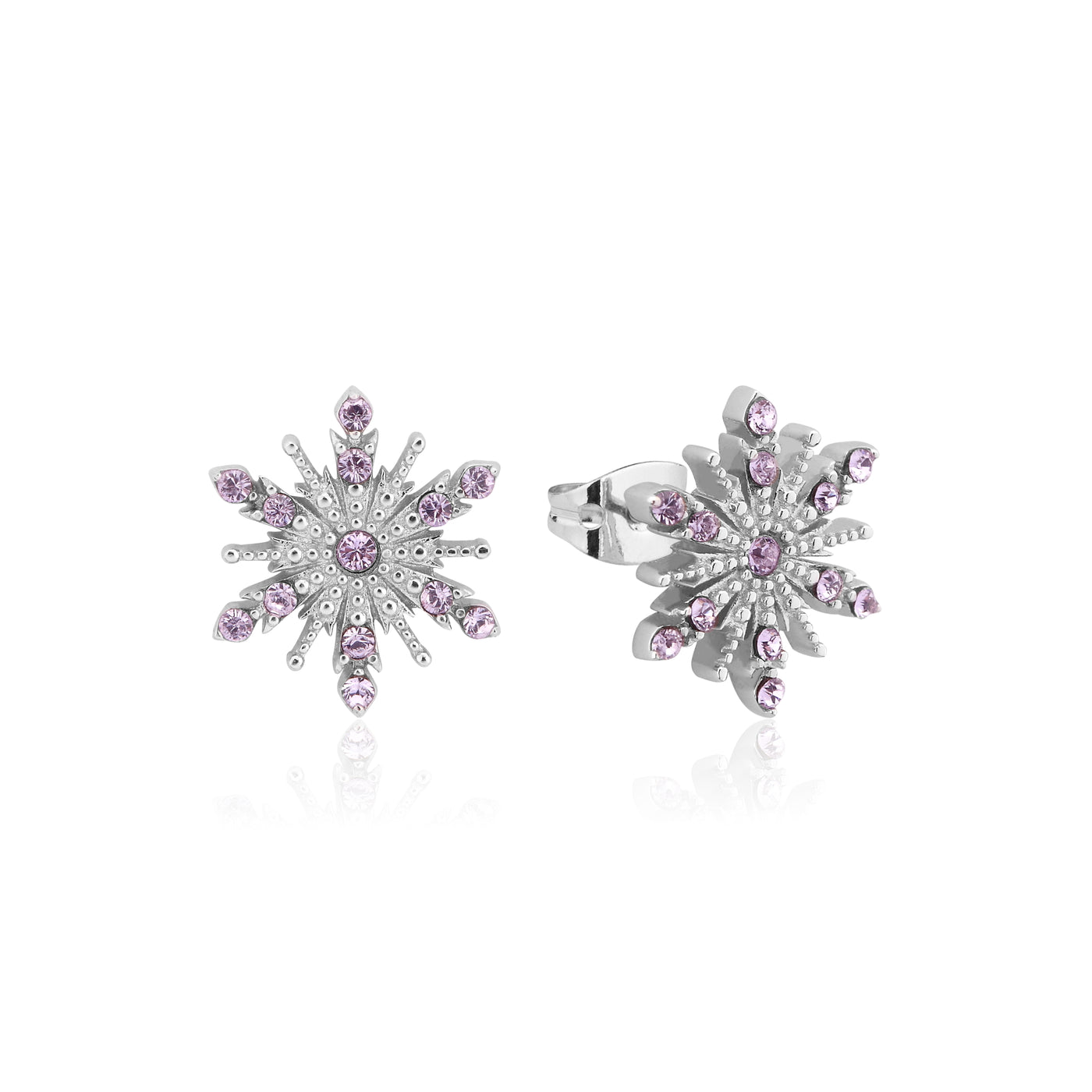 Disney Couture Frozen Anna Snow Flake Strud Earrings