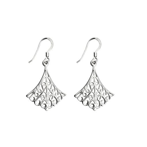 Sterling Silver Filligree Hook Earrings