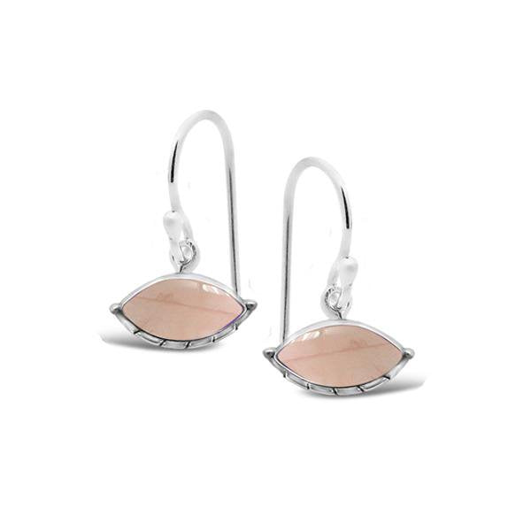 Sterling Silver Rose Quartz Earrings