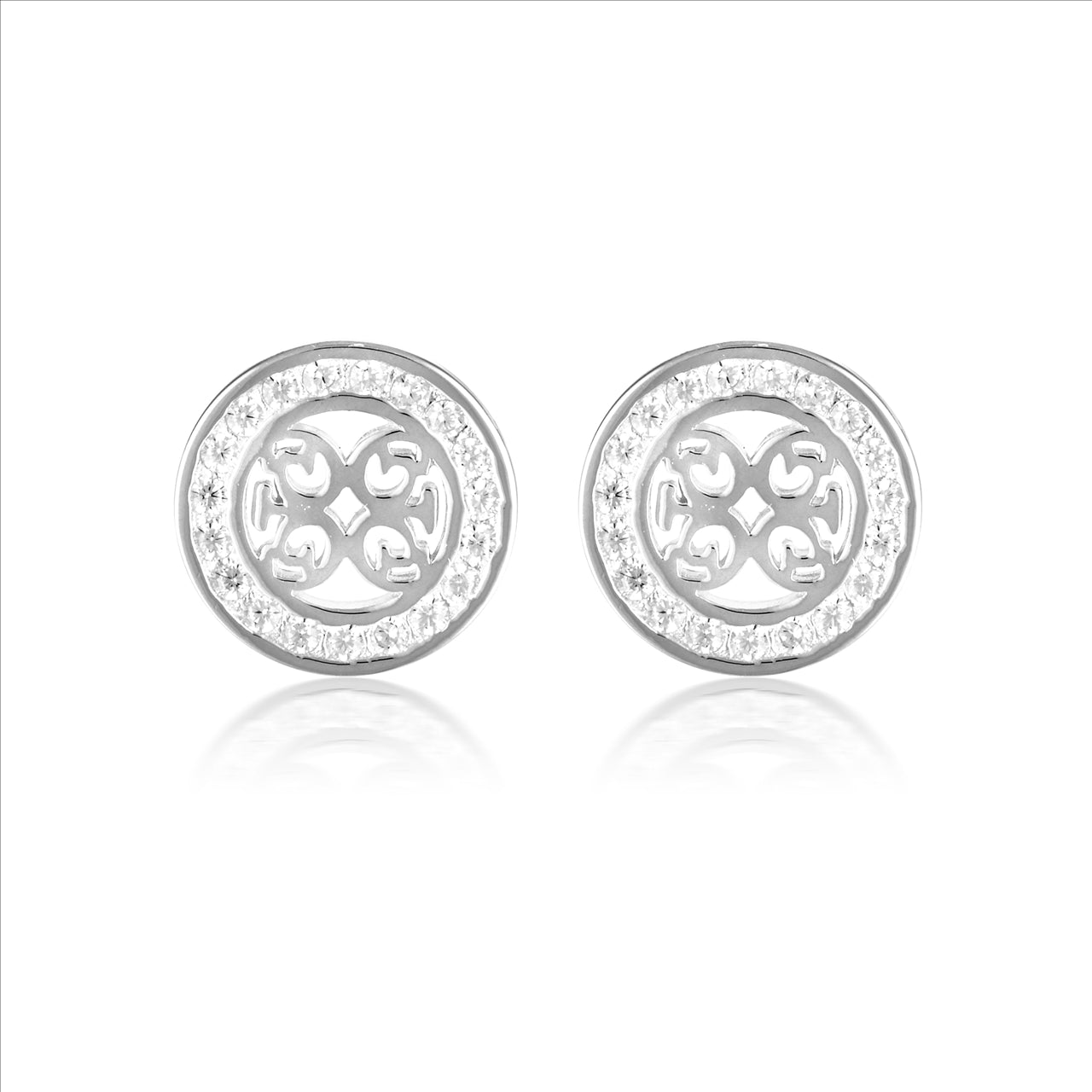 Georgini Silver Rodium Plated Studs