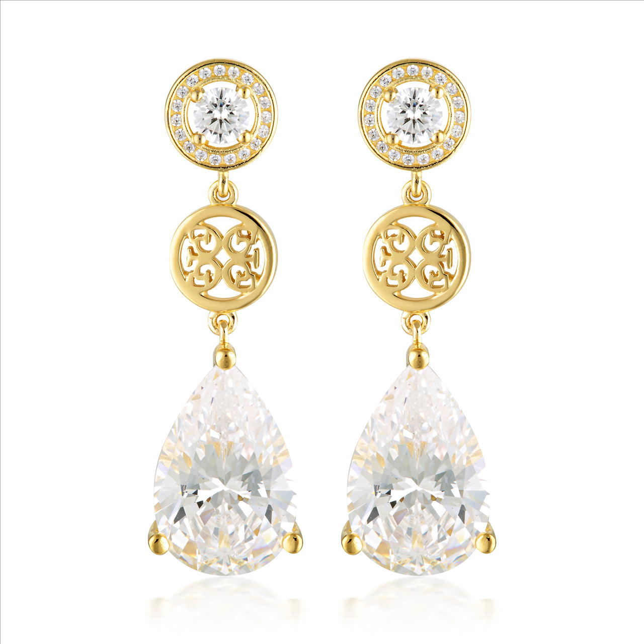 Georgini Gold Plated Cubic Zirconia Studs