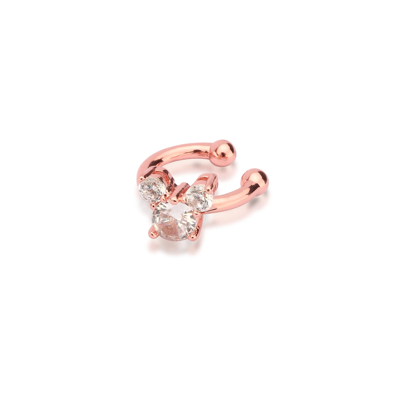 Disney Couture Sterling Silvere Rose Gold Plated Earring Cuff