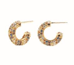 Pd Paola Five Tiger 18Ct Gold Plated Stud Earrings