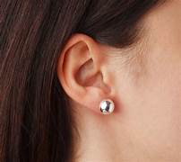 Silver 8Mm Round Ball Studs